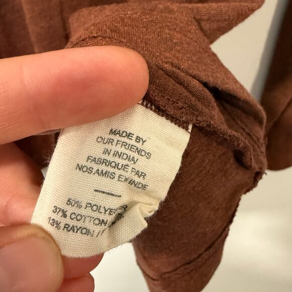 Dovetail Workwear Women's Long Sleeve Shirt Top Orange Brown XXL - Picture 6 of 6